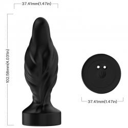 Armony - vibrador & plug anal control remoto negro