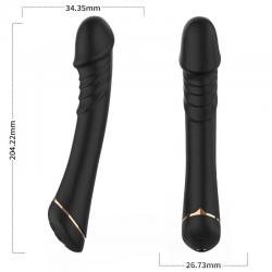 Armony - dildo vibrador silicona negro