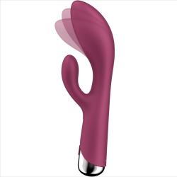 Satisfyer - spinning rabbit 1 estimulacion clitoris y punto g rojo