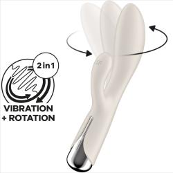 Satisfyer - spinning rabbit 1 estimulacion clitoris y punto g rojo