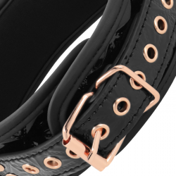 Begme - black edition collar con cadenas y pinzas pezones con forro de neopreno