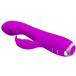 Pretty love - rachel vibrador recargable con succionador morado