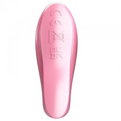 Pretty love - leaf pinzas vibratorias para pezones rosa