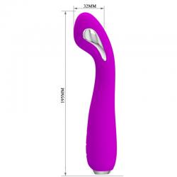 Pretty love - hector vibrador electroshock recargable & impermeable morado