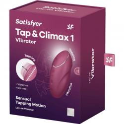 Satisfyer - tap & climax 1 vibrador lay-on rojo