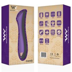 Womanvibe - mandy vibrador recargable silicona punto "k"