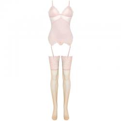 Livco corsetti fashion - persinne peach set corset + panty + medias