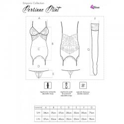 Livco corsetti fashion - persinne mit emporio set corset + panty + medias