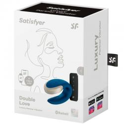 Satisfyer - app double love vibrador parejas luxury azul