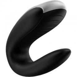 Satisfyer - double fun partner vibrador negro