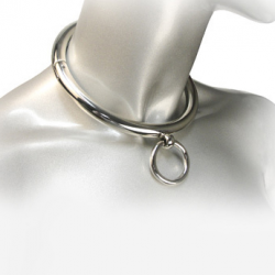 Metal hard - bdsm collar con argolla 10cm
