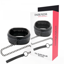 Darkness - collar con cadena negro