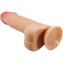 Pretty love - sliding skin series dildo realístico con ventosa piel deslizante 20.6 cm