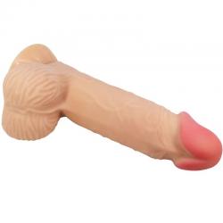 Pretty love - sliding skin series dildo realístico con ventosa piel deslizante 20.6 cm