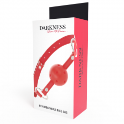 Darkness - mordaza transpirable rojo