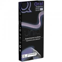 Uniq - oral mask preservativos sin latex 3 unidades