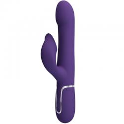 Pretty love - zalin vibrador rabbit perlas 4 en 1 morado