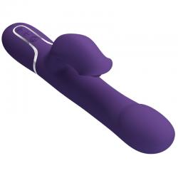 Pretty love - zalin vibrador rabbit perlas 4 en 1 morado