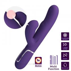 Pretty love - perlita vibrador punto g 3 en 1 multifunción morado