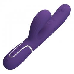 Pretty love - perlita vibrador punto g 3 en 1 multifunción morado