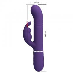 Pretty love - coale vibrador rabbit 4 en 1 morado