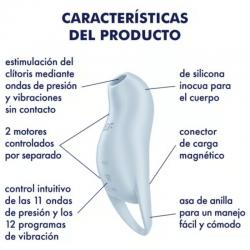 Satisfyer - pocket pro 1 estimulador clítoris azul claro