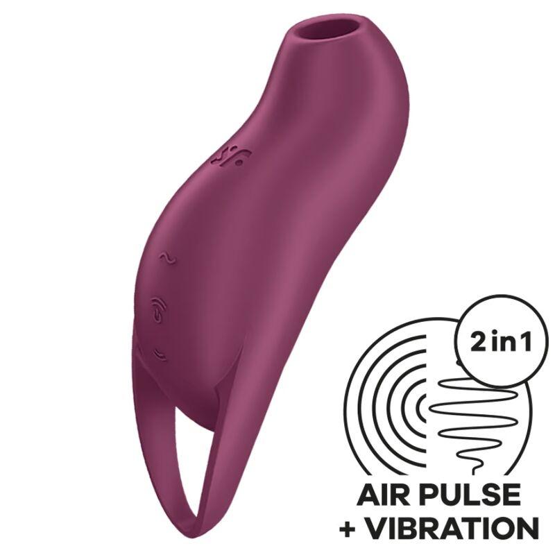 Satisfyer - pocket pro 1 estimulador clítoris granate