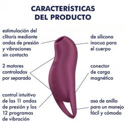 Satisfyer - pocket pro 1 estimulador clítoris granate