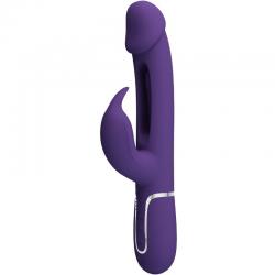 Pretty love - kampas vibrador rabbit 3 en 1 multifunción con lengua violeta