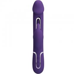 Pretty love - kampas vibrador rabbit 3 en 1 multifunción con lengua violeta