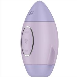 Satisfyer - mission control lila vibrador pequeño de doble impulso