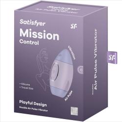 Satisfyer - mission control lila vibrador pequeño de doble impulso