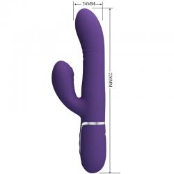 Pretty love - vibrador punto g multifunción morado