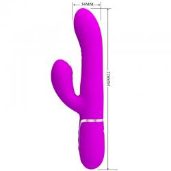 Pretty love - vibrador punto g multifunción fucsia