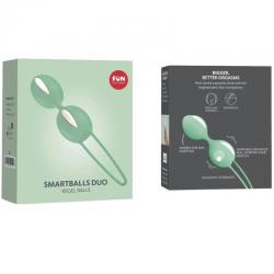 Fun factory - smartballs duo bolas pelvicas blanco / verde pistacho