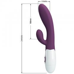 Pretty love - alvis vibrador rabbit & punto g morado