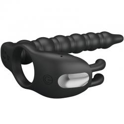 Pretty love - blackney anillo pene con plug vibrador negro