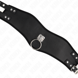 Kink - collar con correa 65 cm ancho negro ajustable 40-55 cm x 10 cm