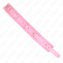 Kink - collar con correa 65 cm con restricciones rosa ajustable 36-42 cm x 5.5 cm