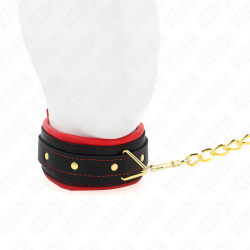 Kink - collar con correa de tejido liso ajustable 33-48 cm x 5.7 cm