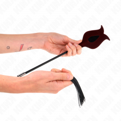 Kink - plumas de pollo para cosquillas con forma cuerno de criada negro 36 cm