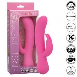 Calexotics - first time vibrador rabbit recargable rosa