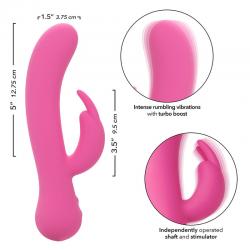 Calexotics - first time vibrador rabbit recargable rosa