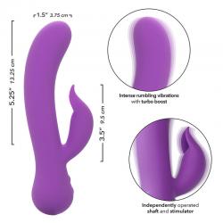 Calexotics - first time vibrador complaciente recargable morado