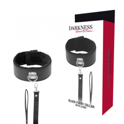 Darkness - collar forrado con cadena titanium