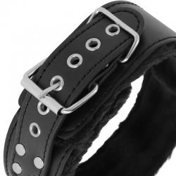 Darkness - collar forrado con cadena titanium