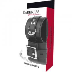 Darkness - esposas leather negro