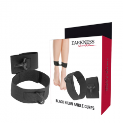 Darkness - esposas para tobillos nylon negro