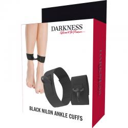 Darkness - esposas para tobillos nylon negro