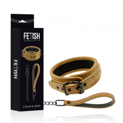 Fetish submissive origen - collar con cadena con forro de neopreno